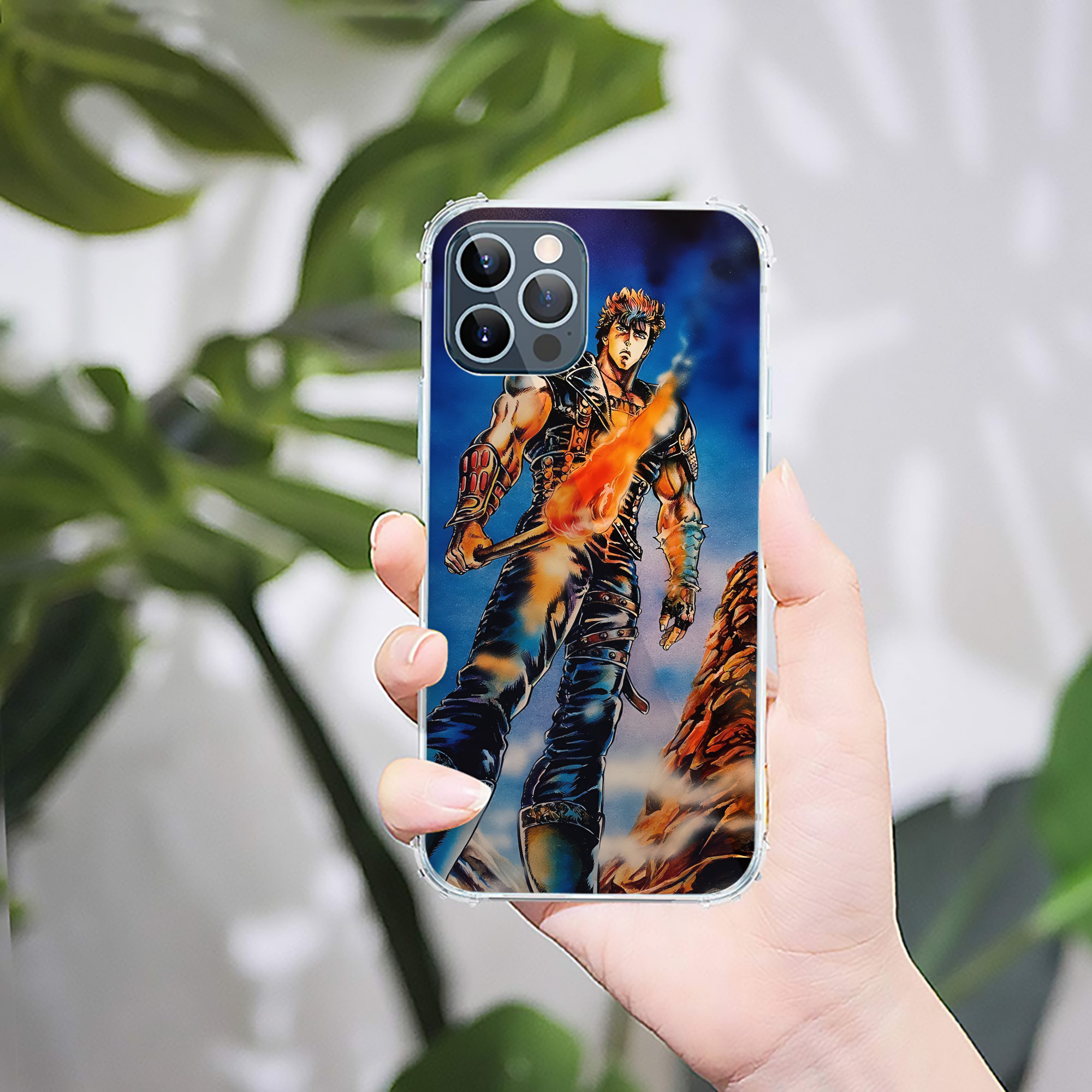 （画像用） 北斗の拳 Fist of the North Star 【iPhone 12シリーズ対応】透明スマホケース（クリアソフトケース）